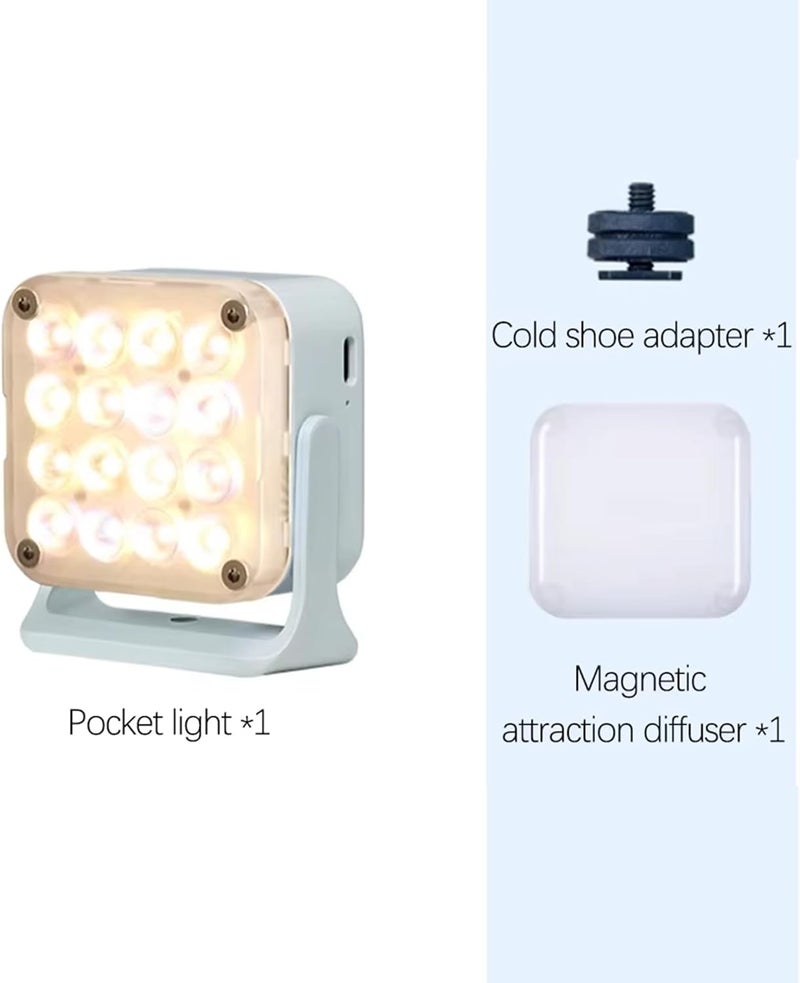 NANLITE Pico Portable LED Fill Light – Full Color RGB, Snap-On Attachment for Phone/Camera Photography, Live Streaming, Video Content Creation (Mint Blue) - Image 2